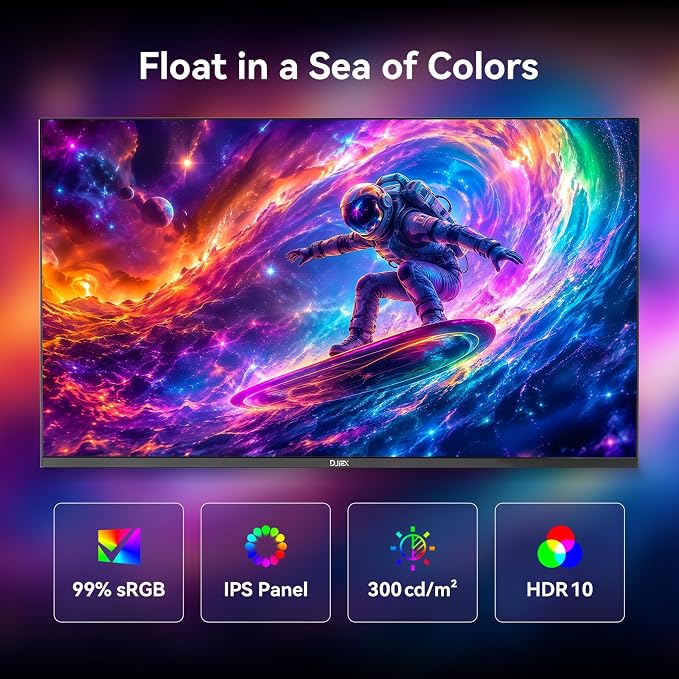 27 Inch Gaming Computer Monitor, 240Hz, FHD(1920 ×1080) | 99% sRGB, MPRT 1ms, IPS, 300cd/m², AMD FreeSync, Crosshair & Eye-Care Tech, HDMI 2.0, DP 1.4, Supports Wall-Mounted - Image 4