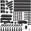 314 Piece Cord Organizer & Cable Management Set, All in One Desk and TV Cable Management Kit with Clips, Sleeves, Ties, Mounts for Home Office Perfect Tech Organizer Scissors & Travel Case Included by Unknown