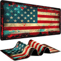 Gaming Mouse Pad - (31.5"×11.8") American Flag Large Mouse Pads for Desk - Desk Mat for Keyboard and Mouse with Non-Slip Base, Desks Pad Matfor Game/Office & Home by Unknown