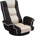 360° Swivel Floor Chair with Armrests, 14-Position Adjustable Floor Lounger for Adults, Foldable Reclining Chair for Living Room & Bedroom by FLOGUOR