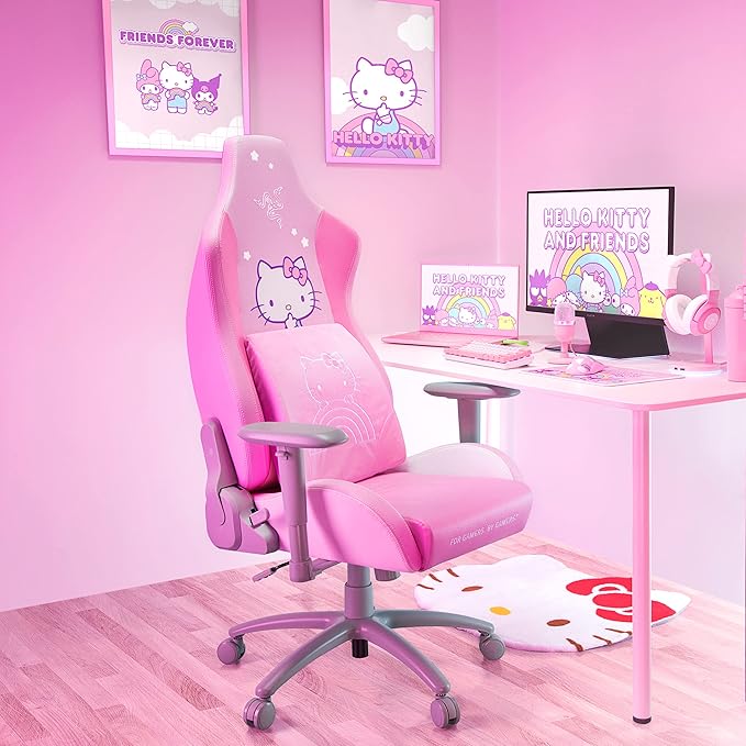 Razer Lumbar Cushion, Memory Foam Padding, Hello Kitty & Friends Edition | Lumbar Support for Gaming Chairs, Fully-Sculpted Lumbar Curve, Memory Foam Padding, Wrapped in Plush Velvet - Image 5
