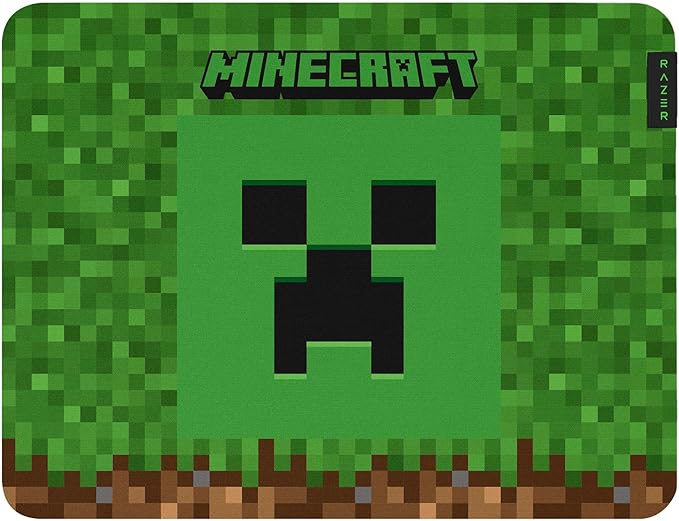 Razer Gigantus V2 Cloth Gaming Mouse Pad (Medium), Minecraft Edition | Textured MicroWeave Cloth Surface, Thick, High-Density Rubber Foam, Non Slip Base by Unknown
