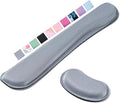 Hoewina Keyboard Wrist Rest,Ergonomic Wrist Support for Keyboard,Gray | Computer Wrist Rest,Superfine Fabric and Gel Memory Foam Wrist Pad,Easy Typing&Pain Relief,Suitable for Office,Family by Hoewina