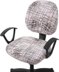 Smiry Stretch Printed Office Computer Desk Chair Covers for Seat & Backrest | Stretch Fit, Soft Fabric Universal Washable Removable, Anti-Dust Rotating Chair Slipcovers Protector by Smiry