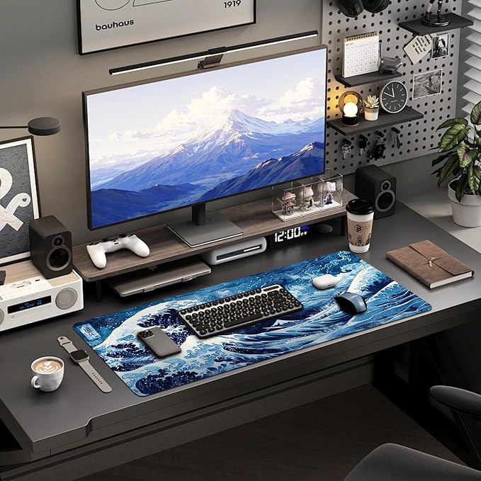 Mouse Pad Gaming - Desk Mat for Keyboard and Mouse - Large Mouse Pads for Desk, Gaming Mousepad with Non-Slip Base, Desks Pad (31.5" X 11.8") for Game, Office and Home - Image 6