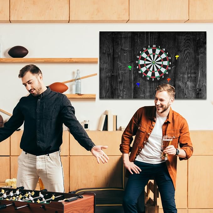 Hahafelt Felt Wood Grain Dart Board Wall Protectors Square Dart Board Backing Tiles Dartboard Backboard Cork Backboards Alternative - Image 4