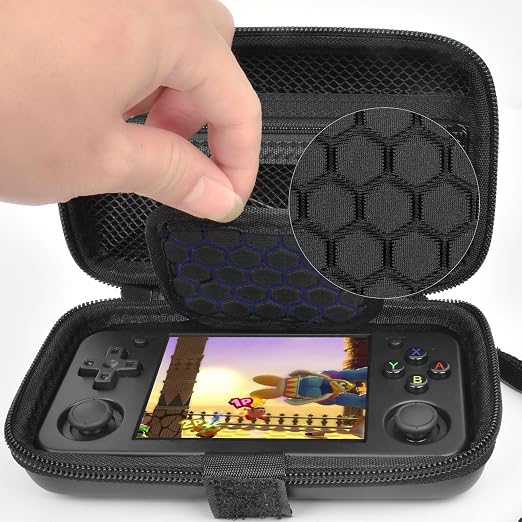 GWCASE Case for Anbernic RG35XX H RG28XX Retroid Game Console, Black - Image 3