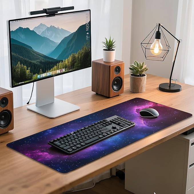 Mouse Pad Gaming - Desk Mat for Keyboard and Mouse - Galaxy Space Large Mouse Pad for Desk, Mousepad (31.5" x 11.8") with Non-Slip Base, Desks Pad Mat for Gaming, Office and Home - Image 7