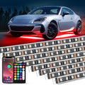 Nilight 8PCS Aluminum RGB Underglow LED Strip Lights with APP & Remote by Nilight