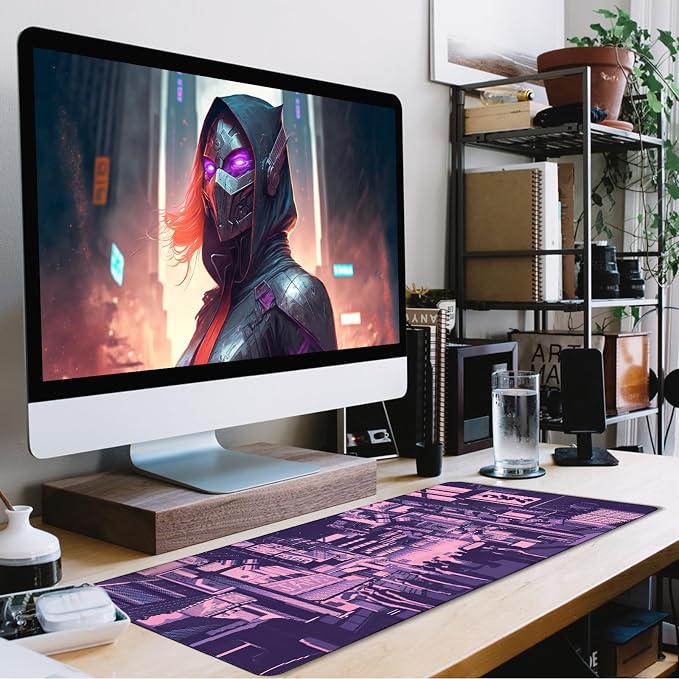 Large Mouse Pad Office Desk Pad Gaming, Kyoto | Durable Waterproof Non-Slip Base Long Large Gamer DeskMat for Home Office Gaming Work - Image 7