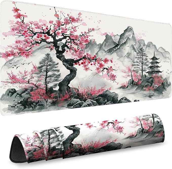 Gaming Mouse Pad, Desk Mat for Keyboard and Mouse, Large Mouse Pad for Desk, Computer Mousepad by Unknown