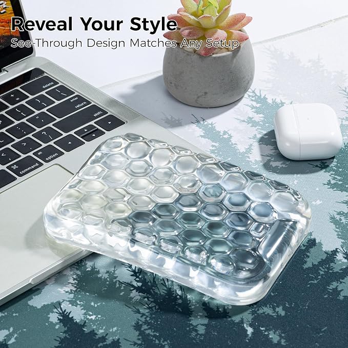 Ospelelf Ergonomic Elbow Pad, Gel Keyboard Wrist Rest Support for Office Desk Chair, Arm Wrist Pad for Typing Pain Relief, 1 Pack - Image 2