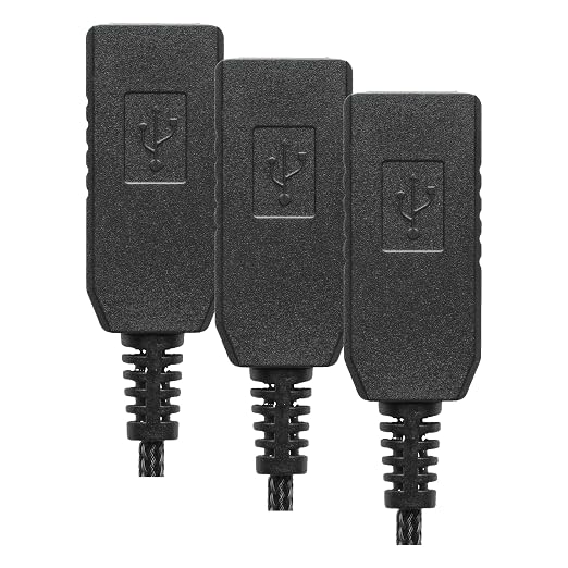 CRJ 12V Step-Up USB Fan Power Adapter Cable - 24-inch (60cm), Black Sleeved - Full Fan Speed Adapter for 3-Pin & 4-Pin PC Cooling Fans (Pack of 3) by CRJElectronics