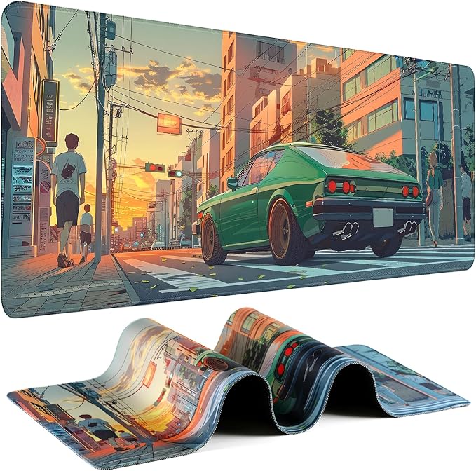 Gaming Mouse Pad - (31.5"×11.8") Sports Car Large Mouse Pads for Desk - Desk Mat for Keyboard and Mouse with Non-Slip Base, Desks Pad Matfor Game/Office & Home by Unknown