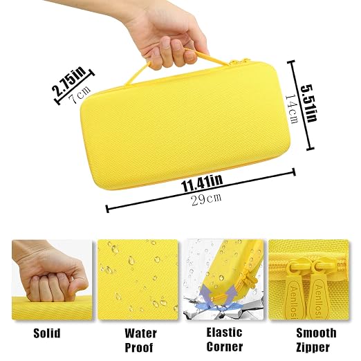 Aenllosi Hard Case for Logitech G Cloud Gaming Handheld, Yellow - Image 3