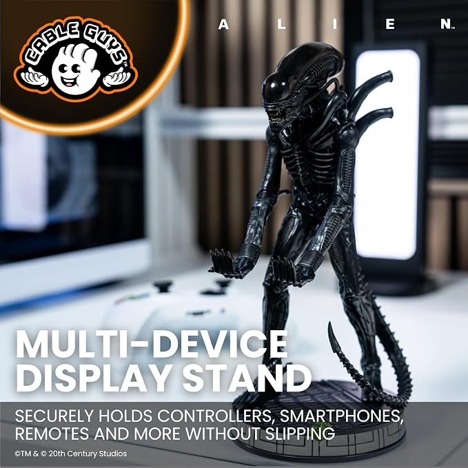 Cableguys Alien Xenomorph Controller Holder & Phone Stand | Alien Gaming Accessories for Room and Desk Setup, Holder Compatible with Xbox, PlayStation & Most Standard Game Controllers - Image 3