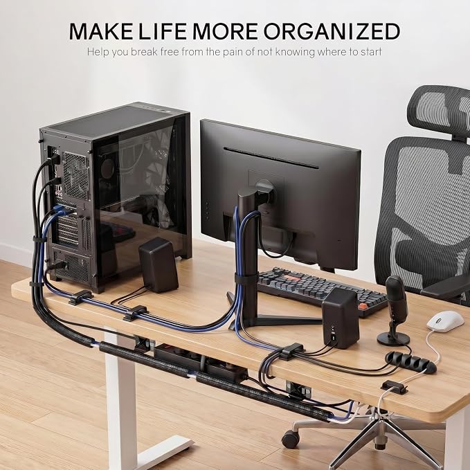 353 PCS Cable Management Kit Cable Management Box for Desk Organizer - Image 3