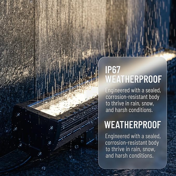 LED Wall Washer Light Bars, 54W 2700K Warm White Wall Washer Light, IP67 Waterproof Heavy Duty 120V 6480LM Outdoor Linear Lights with On/Off Switch, for Landscape Garden Yard (40 Inch) - Image 7
