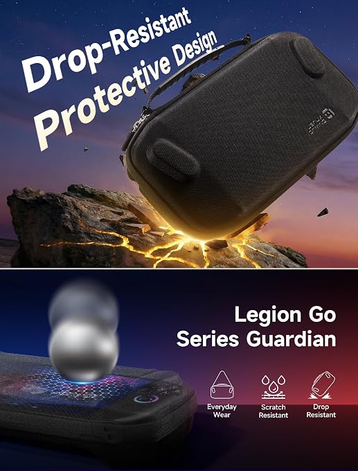 JSAUX Slim Travel Case for Lenovo Legion Go / Go S / Go 2, Hard Shell Pouch - Image 4
