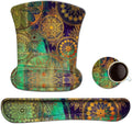 ToLuLu Keyboard Pad Wrist Rest Mouse Pad, Gel Ergonomic Mouse Pads Wrist Support for Computer Laptop Home Office, Mousepad Keyboard Wrist Support Memory Foam for Easy Typing Pain Relief, Mandala Arts by ToLuLu