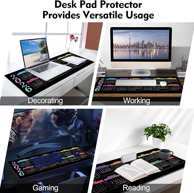Galdas Gaming Mouse Pad XXL XL Large Long Extended Big Mousepad Non-Slip Rubber Keyboard Mouse Pad with Stitched Edges for Laptop Home Office (2026, 35.4 * 15.7) - Image 7