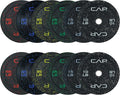 CAP 2-inch Olympic Bumper Plate Weight Set | 100-370 lbs | Multiple Colors | Storage Rack Optional by CAP