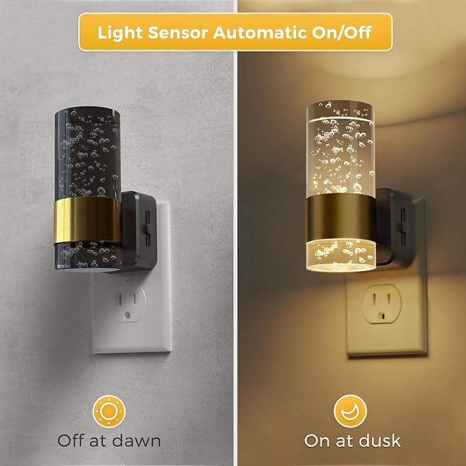 L LOHAS LED Night Lights Plug into Wall, 3000K Acrylic Night Light - Image 2