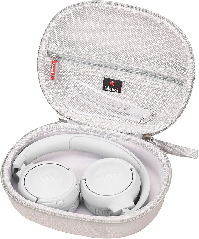 Mchoi Hard Travel Storage Case for Tune 510BT / 520BT / 660NC / 670NC / 570BT / 525BT / 500BT / 500 / Live 460NC / 670NC / T450BT, Case Only (Grey) by MchoiHardTravelStorageCase