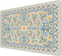 iCasso Aesthetic Flower Mouse Pad,23.6x13.7in, Green Floral | Desk Pad Mat, Desk Matt for Desktop Anti-Slip Mousepad with Stitched Edges for Laptop Computer Keyboard by iCasso