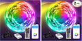 DAYBETTER LED Strip Lights 110ft, Smart Lighting Strips with App Remote Control, RGB Music Sync Color Changing Lights for Bedroom Kitchen Party Home Decor(1 Roll) (Pack of 2) by DAYBETTER
