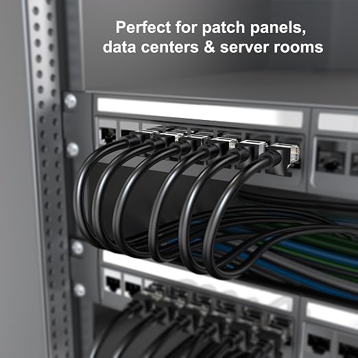 Jadaol [UL Listed Cat 6 Ethernet Cable 3ft 5Pack 10Gbps 24AWG PoE++, Black - Image 8