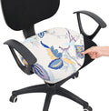 Smiry Stretch Printed Office Computer Desk Chair Seat Covers | Stretch Fit, Soft Fabric Universal Rotating Chair Cover, Washable Removable, Anti-Dust Seat Cushion Protector by Smiry