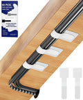 80PCS Hook and Loop Cable Ties, Under Desk Cable Management, Adhesive Cable Straps, Cord Management Hider Idea, Cord Organizer for Desk, Computer Accessories, Home Office Organization, White by BTPIEL
