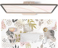 QiyI PU Leather Large Mouse Pad, Office Decor, 31.5" x 15.7", Tropical | Desk Décor Accessories, Extended Size, Waterproof & Easy to Clean, Smooth Surface, Non Slip Desk Organization by QIYI