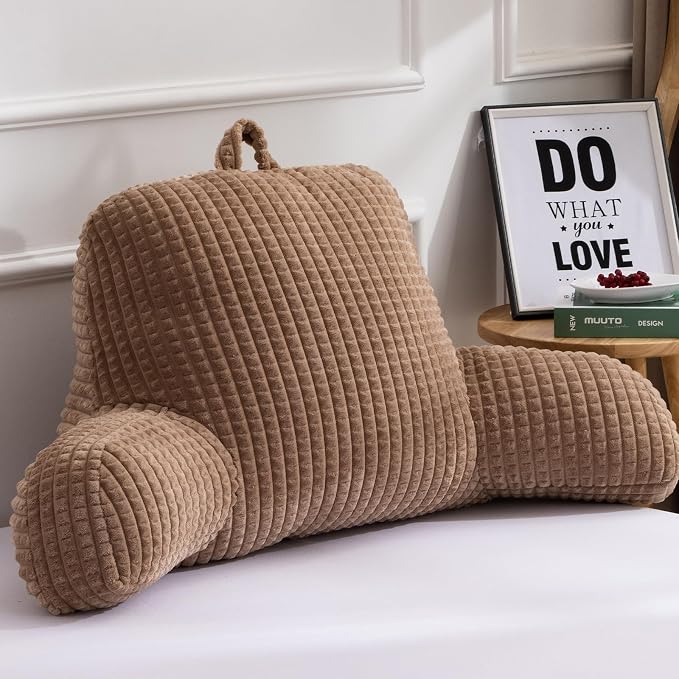 A Nice Night Khaki 18.5" Bed Wedge Pillows with Arms for Sitting - Image 6
