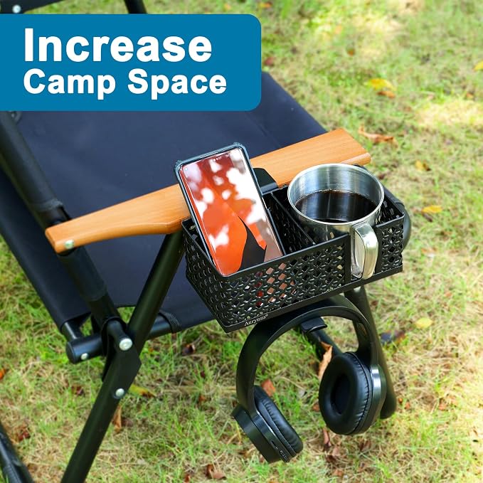 3-in-1 Desk Cup Holder, Clip on Desk Organizer Headphone Hanger - Image 4