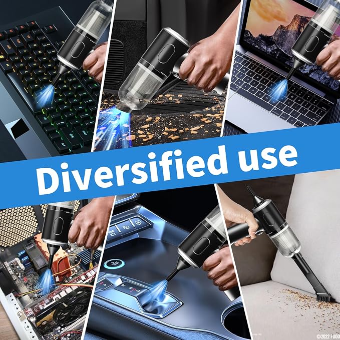 IFTHFOUR Compressed Air Duster-Vacuum Keyboard Cleaner-Air Blower 3-in-1-Electric Air Dusters-Replace Compressed Air Cans for PC,Computer Keyboard,Car Dusterpc Cleaning - Image 2
