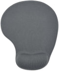 Office Mousepad with Gel Wrist Support - Ergonomic Gaming Desktop Mouse Pad Wrist Rest - Design Gamepad Mat Rubber Base for Laptop Computer -Silicone Non-Slip Special-Textured Surface (09Dark Grey) by DEMONCHEST
