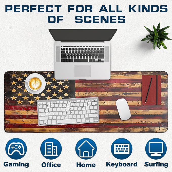 Mouse Pad Gaming - Desk Mat for Keyboard and Mouse - Large Mouse Pads for Desk, Gaming Mousepad with Non-Slip Base, Desks Pad (31.5" X 11.8") for Game, Office and Home - Image 6