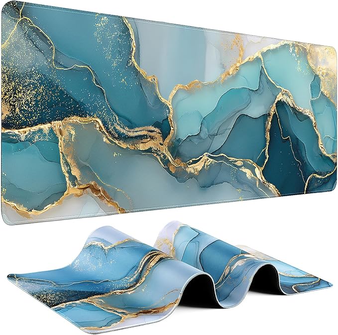 Gaming Mouse Pad - (31.5"×11.8") Marble Large Mouse Pads for Desk - Desk Mat for Keyboard and Mouse with Non-Slip Base, Desks Pad Matfor Game/Office & Home by Unknown