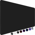 Large Gaming Mouse Pad, Extra Large Big Mouse Pad with Stitched Edge | Mouse Pad Desk, XXL Non-Slip Black Computer Long Mousepad Desk Mat for Gamer, Office & Home, Black by TEDNETGO