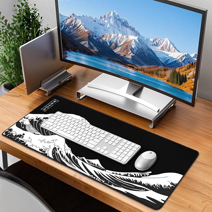 Mouse Pad Gaming - Desk Mat for Keyboard and Mouse - Large Mouse Pads for Desk, Gaming Mousepad with Non-Slip Base, Desks Pad (31.5" X 11.8") for Game, Office and Home - Image 7