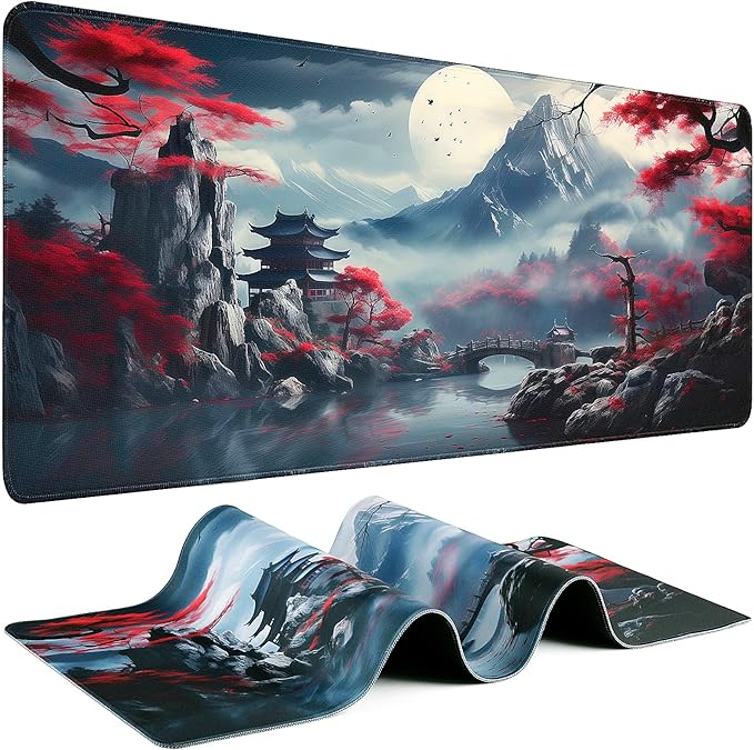 Gaming Mouse Pad - (31.5"×11.8") Japanese Anime Large Mouse Pads for Desk - Desk Mat for Keyboard and Mouse with Non-Slip Base, Desks Pad Matfor Game/Office & Home by Unknown