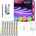 EMITEVER RGB COB Strip Light Kit 16.4ft,3150LEDs,Dimmable Color Changing by EMITEVER