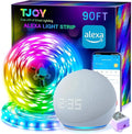 TJOY 90FT Smart Led Strip Lights for Bedroom Alexa Compatible Wireless RGB by TJOY