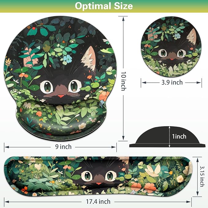 Ergonomic Keyboard Wrist Rest, Mouse Pad with Wrist Rest Anime - Image 6