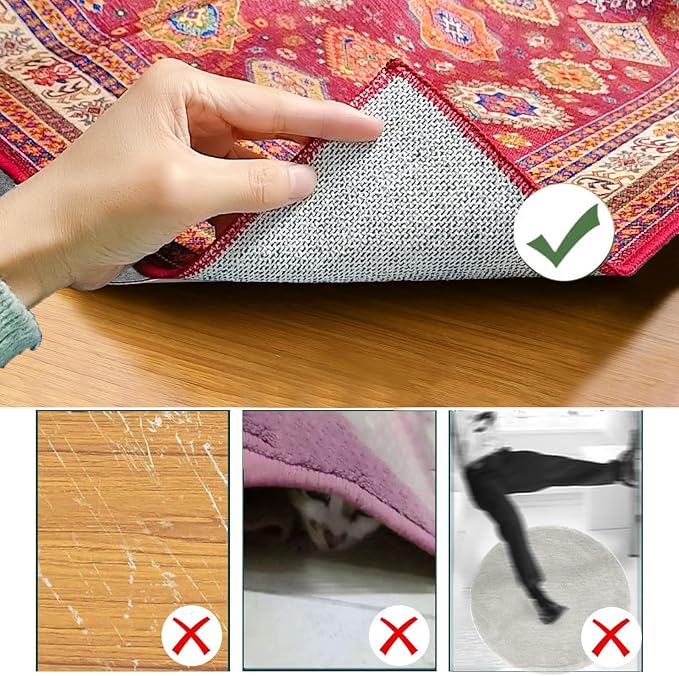 Chair Mat for Hardwood Floor, Office, Carpet, Desk, Computer, Gaming, Under Desk Rug Protector, Purple, 48"x60" - Image 3