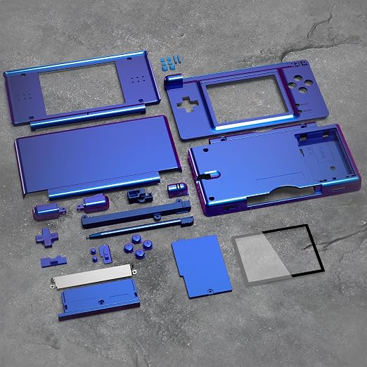 eXtremeRate Chameleon Purple Blue Replacement Full Housing Shell for Nintendo DS Lite, Custom Handheld Console Case Cover with Buttons, Screen Lens for Nintendo DS Lite NDSL - Console NOT Included - Image 6