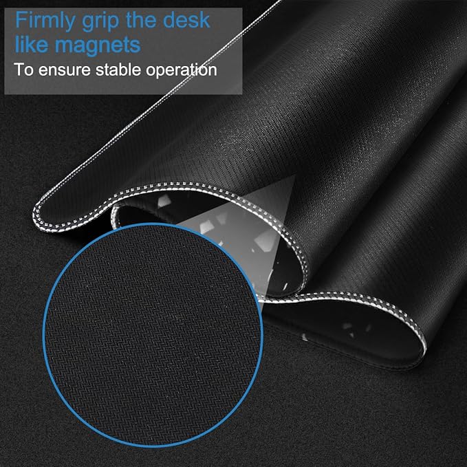 Large Gaming Mouse pad, Waterproof Mousepad with Stitched Edges, Premium Microfiber Cloth Surface, Non-Slip Base Keyboard Desk Mat for Home Office Gaming, Flowers Plants - Image 4