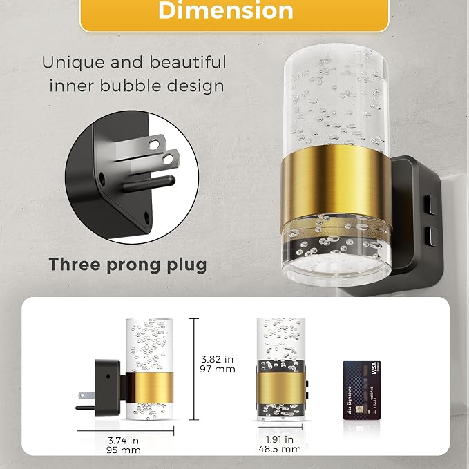 L LOHAS LED Night Lights Plug into Wall, Dusk-to-Dawn Sensor Night Light - Image 5